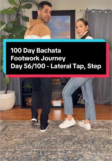 Lateral Tap Steps for Bachata Dance Journey - Day 56
