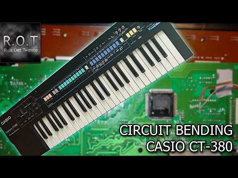 Casio CT-380 circuit bending - 10 new sounds, glitches, true stereo line out