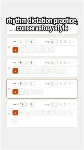 Rhythm Dictation Practice — 7/8, 9/8, 5/4, 11/8