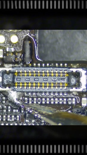 Melting iphone fpc connector and replace it
