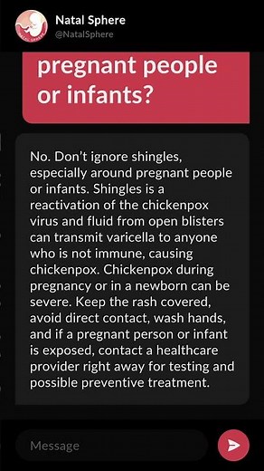 Is it safe to ignore shingles, especially around pregnant people or infants?