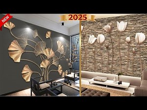 Top 3D Wallpaper Design Ideas for Living Room | Modern & Stylish Wall Decoration 2025