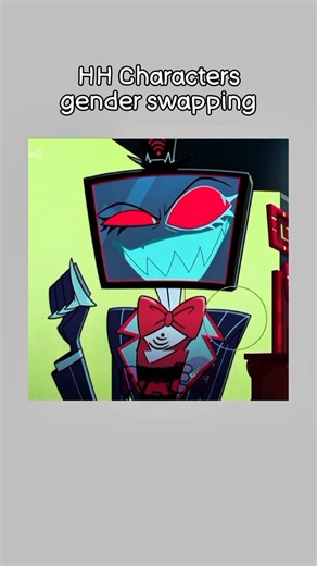HH Characters gender swapping #hazbinhotel #hh #lucifer #alastor #charlie #vaggie #vox #niffty