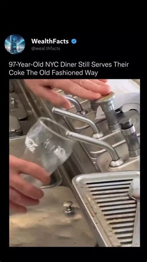 WealthFacts | This 100-Year-Old NYC Diner Still Makes Coke the Old Fashioned Way Step back in time at this iconic New York City luncheonette! 🥤 They're... | Instagram