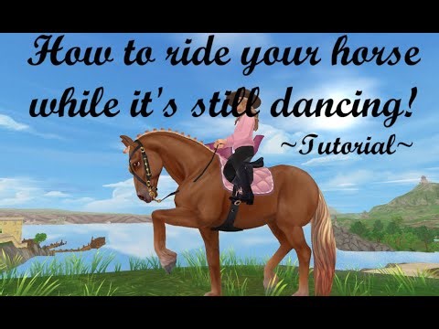 How to Ride Your Horse While it's Still Dancing in sso! ~Tutorial~😍🐴