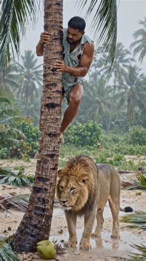 Trapped in a Tree While a Lion Waited Below