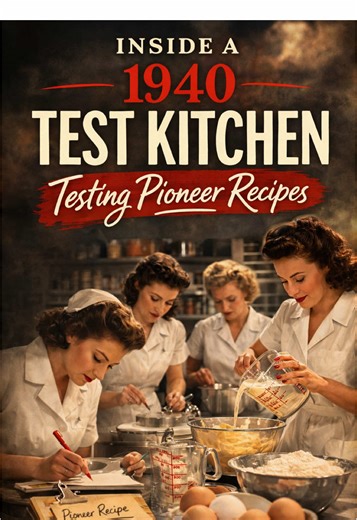 In the 1940s, food companies employed trained home economists to test and refine traditional recipes. Many dishes had been passed down for generations without exact measurements. Test kitchens like this one adapted pioneer cooking for the modern family. #testkitchen #vintage_recipe #foodhistory #1940 #retro