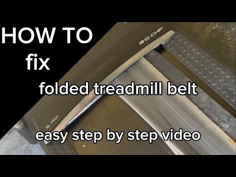 How to easily fix a folded treadmill belt