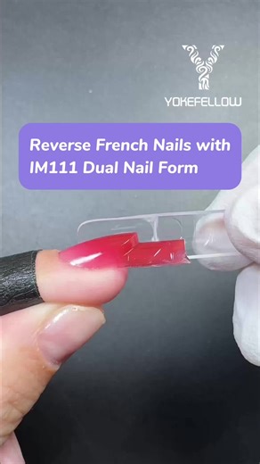 Reverse French Nails Tutorial Using IM111 Dual Nail Form
