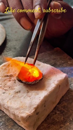 Gold is being poured.