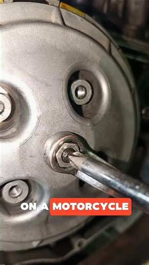 Clutch Housing Adjustment Process on a Motorcycle #mechanic #shorts
