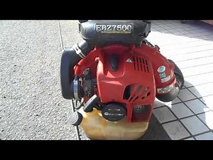 ゼノア ZENOAH プロ仕様 プロ向け 背負いエンジンブロワ 背負式 エンジン ブロアー EBZ7500 動作確認動画