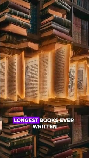 5 LONGEST Books Ever Written! 📚 (Too big to read?)