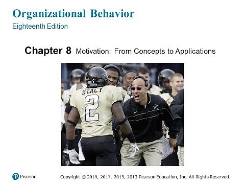 Organizational Behavior (Robbins and Judge) Chapter 08 -- Motivation Applications