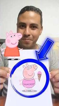Painting Peppa Pig with red LED lights