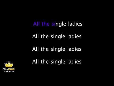 Beyonce - Single ladies (Karaoke version) official lyrics