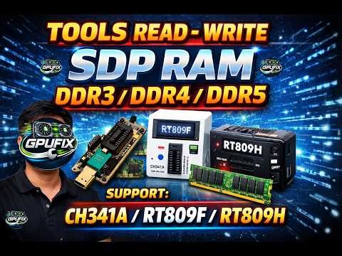 💾 GPUFIX.VN SPD Read–Write Software - Support CH341A/ RT809F / RT809H