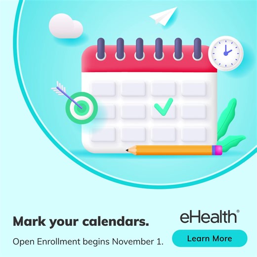 Open Enrollment Starts 11/1. Learn More About How To Find the Most Affordable Health Plan. | eHealth | Facebook