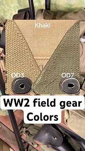 Three primary types of field gear colors throughout ww2. Which color of equipment is your favorite?