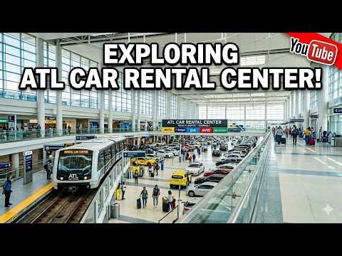 Exploring the ATL SkyTrain & Giant Car Rental Center! | Hartsfield-Jackson Atlanta Airport Tour