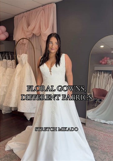 Gorgeous floral gowns, each with a story told through fabric ✨ From structured silhouettes that hold their shape to flowy designs that move with every step — the fabric truly matters. Are you dreaming of something that floats around you effortlessly, or a gown that’s sculpted to perfection at every angle? Because it’s more than a pretty dress… it’s the details that make you fall in love.