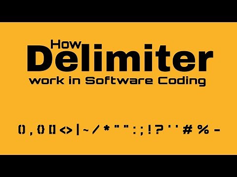 what is Delimiter in coding || how delimiter usefull in siftware coding