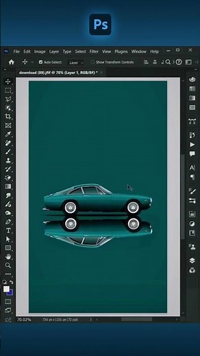 Photoshop Reflection Effect Tutorial | Realistic Mirror Photo Editing by ‪@DesignHackLab_Fx‬