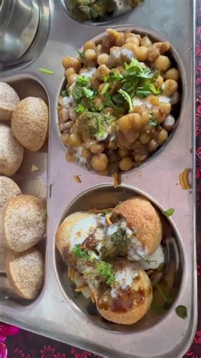 4 Types Chaat in One Platter 🤤 | Party Special Chaat #shorts
