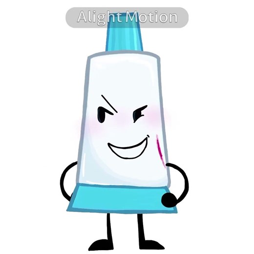 Toothpaste animation! #animationart #bfdi #bfdie #toothpaste #animation #alightmotion #ibispaintx