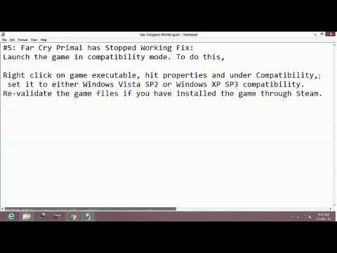 Far Cry Primal Has Stopped Working [FIXED] PC