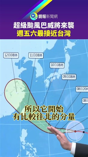 Super Typhoon Bavi approaching: Closest to Taiwan this Friday and Saturday | Mirror Media