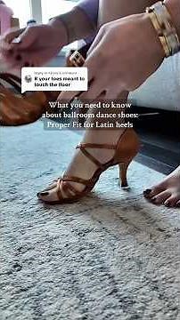Proper Latin ballroom dance shoe fit