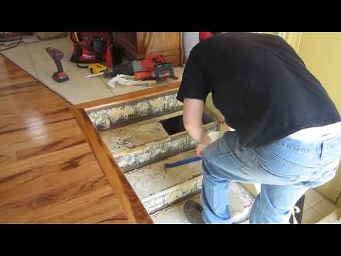 How to replace stair treads in a staircase part 1