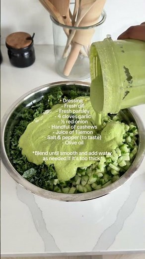 Green Goddess Salad Recipe 🥬✨ #greengoddesssalad
