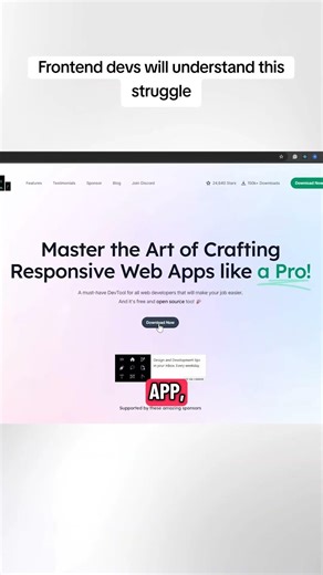 How to Test Layout Responsiveness Faster #webdevelopment #coding #shorts