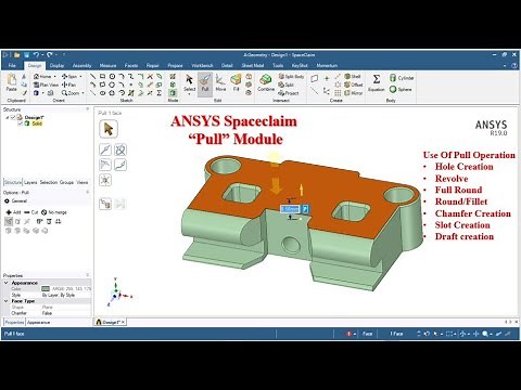 ANSYS Spaceclaim Tutorials - PULL Module #4