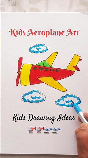 Aeroplane 🚁🔥 drawing for kids #kids #kidstv #kidsvideo #kidsshorts #kidsdrawing #shorts