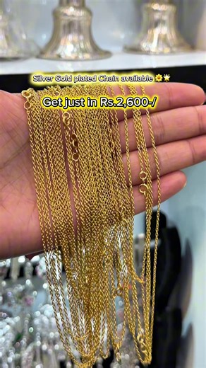 Elegant Silver Gold Plated Chain for Every Occasion