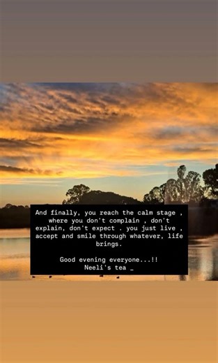 And finally, you reach the calm stage...#quotes #viralshorts2025 #neelistea