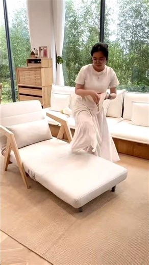 "Brand new sofa which is also a bed! 😲 Space saver and stylish design"