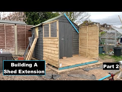 DIY Allotment Shed Extension - Part 2 - The Sides