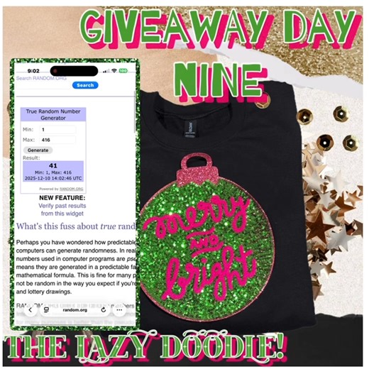 Unfortunately the winners of the LIVE were not eligible to win day 9! (Scam accounts- giveaway driven groups coming to tag team the post, not really the people in the profile, anyone searching & entering an abundance of giveaways a day) Here is the redraw! 💚🩷 CONGRATULATIONS to #41 Chrissy VanValien giveaway winner! 🎉🎉🩷 (PM the page to receive your crewneck!) #104 Amber Burgett Crawford! Second chance giveaway entry! 🎉🎉💚 **if you’re coming from a deal/giveaway group, or have a suspicious