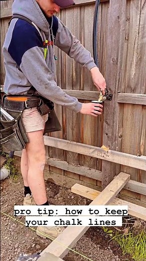 Pro Tip - How to preserve your chalk lines on a concrete slab