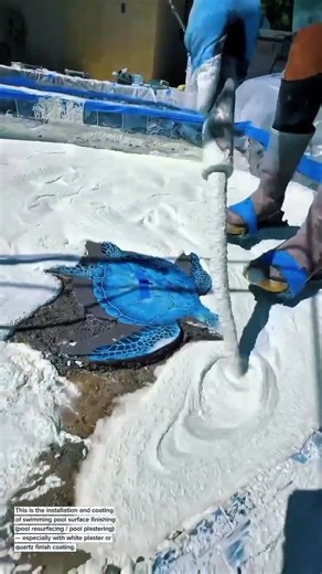 Smooth Pool Plastering Process with Artistic Mosaic | Professional Pool Resurfacing