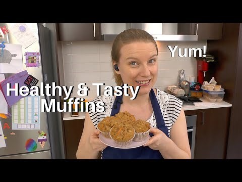 TASTY HEALTHY MUFFINS - APPLE, CARROT & OAT - Easy Healthy Tasty Cook #WithMe