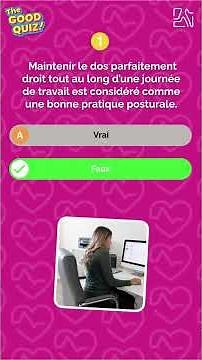 Les gestes et postures à avoir au travail ! Quiz #santé #sécurité #travail