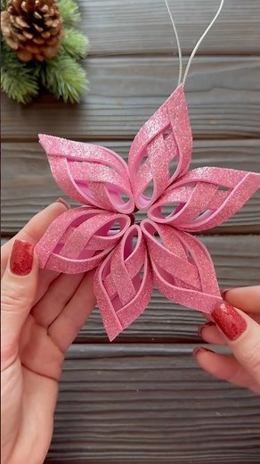 How to Make Easy Snowflake Christmas Ornaments Christmas Decorations Tutorial