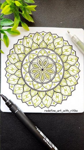 Simple Mandala Art Anyone Can Draw | Step-by-Step for Beginners ✨