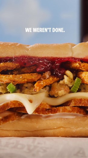 Except the Arby’s Gobbler is packed with deep fried turkey and all the fixins. Get it before it’s gone. | Arby's