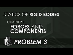 Statics of Rigid Bodies Chapter 2 Forces & Components Prob 3 (PH)